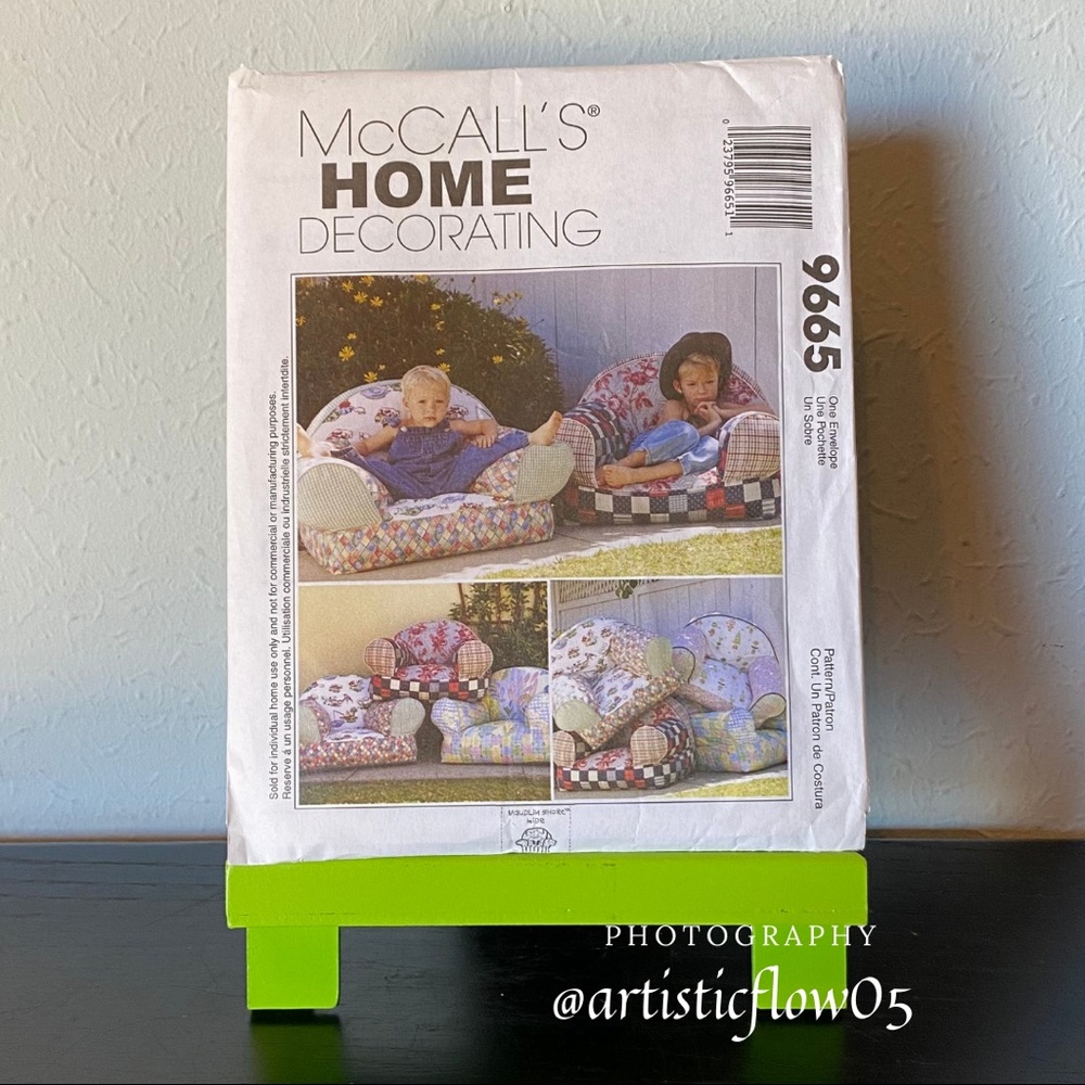 NEW! McCall’s 9665 Home Decorating Chairs
